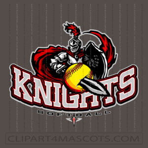 Knight Softball Clip Art