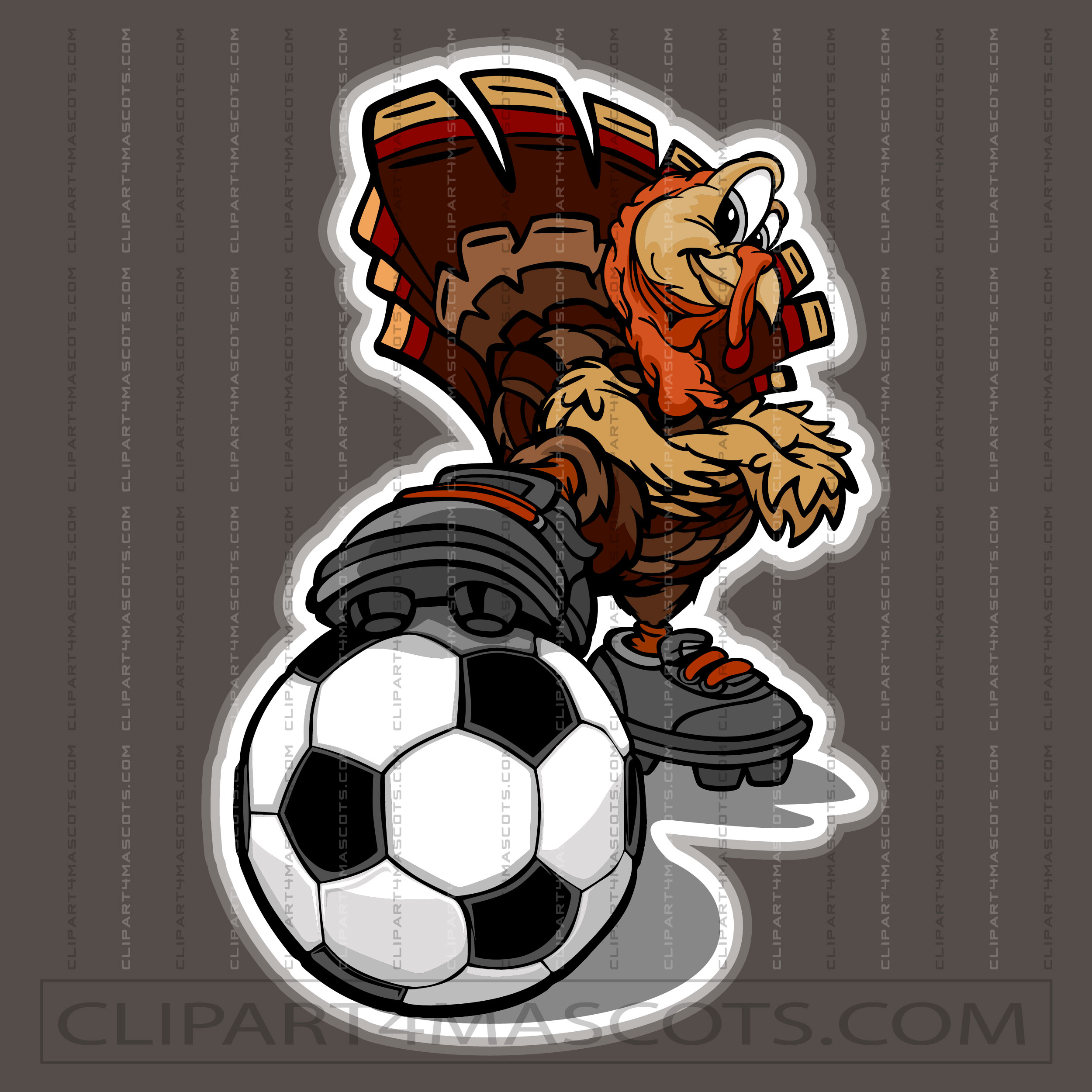 Thanksgiving Turkey Soccer Clip Art