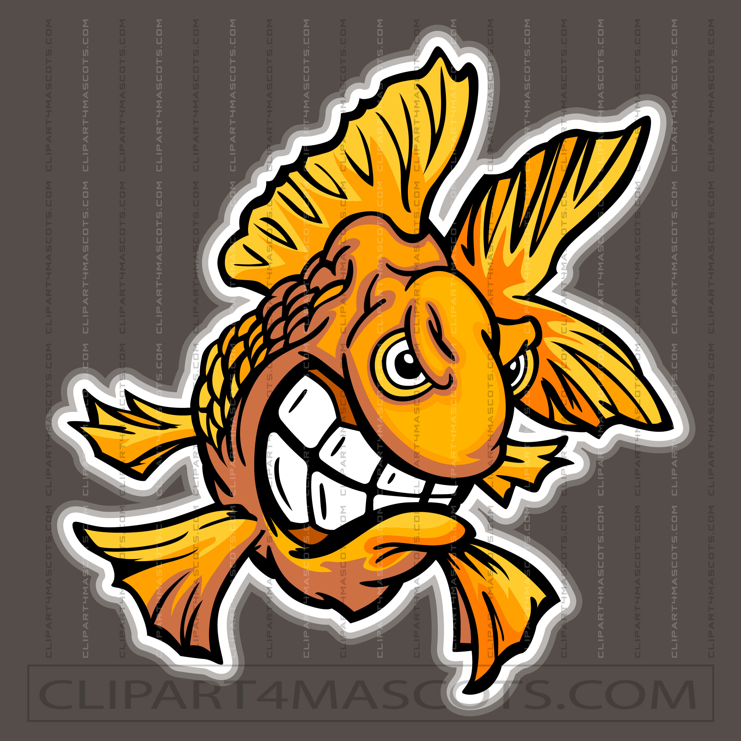 Vector Goldfish Cartoon