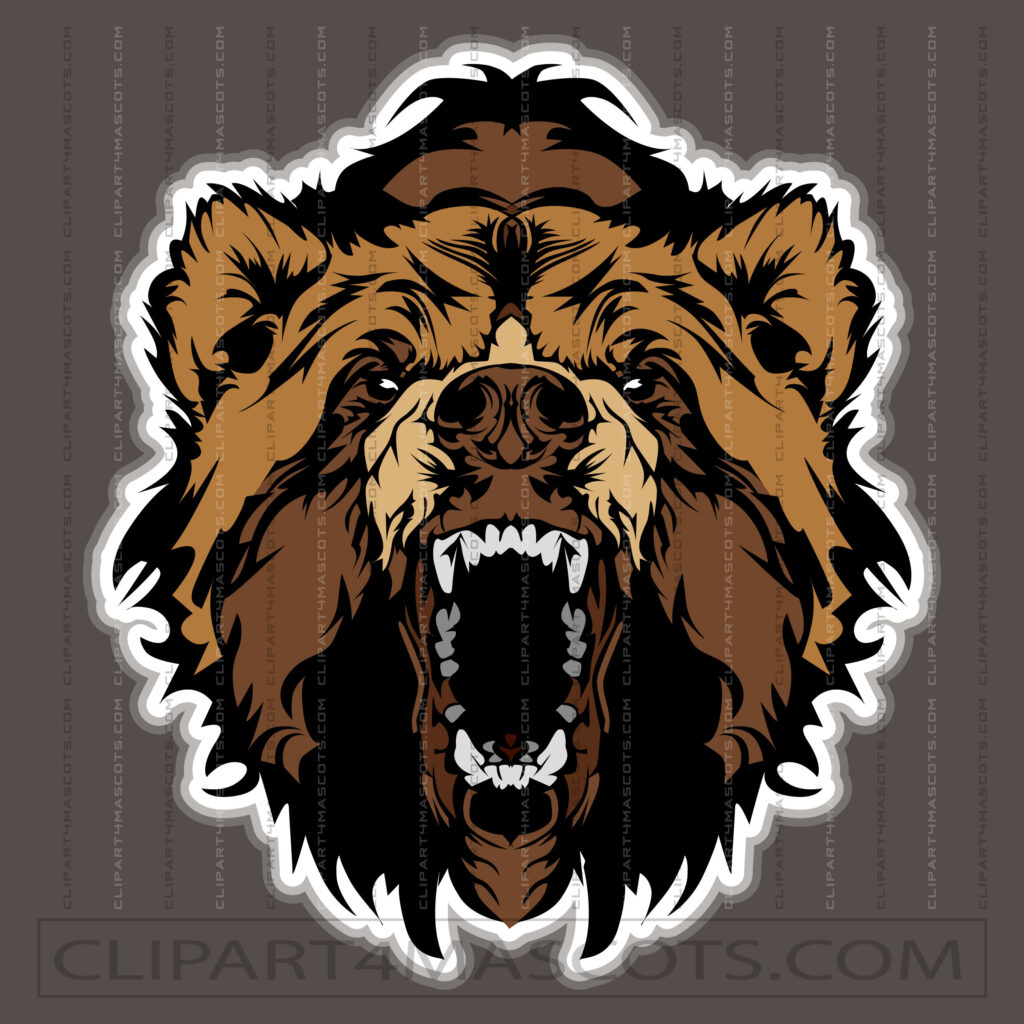 Vector Grizzly Bear Logo
