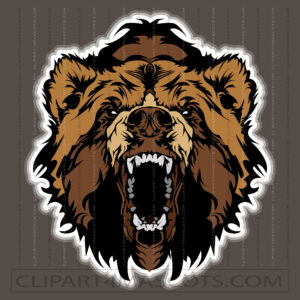 Vector Grizzly Bear Logo