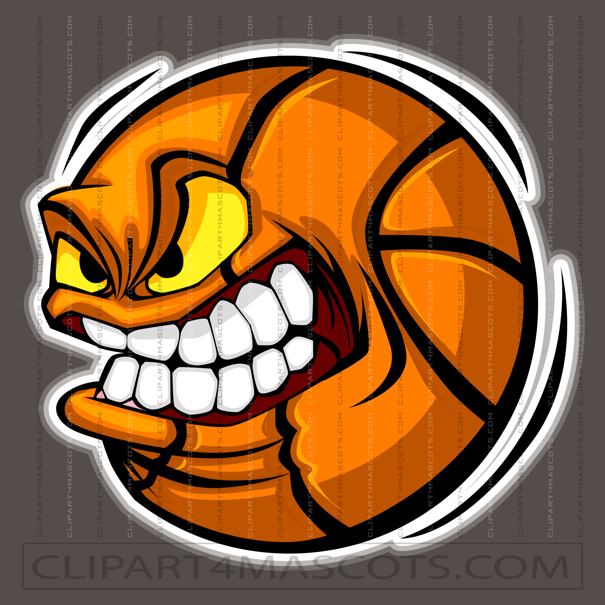 Angry Face Basketball