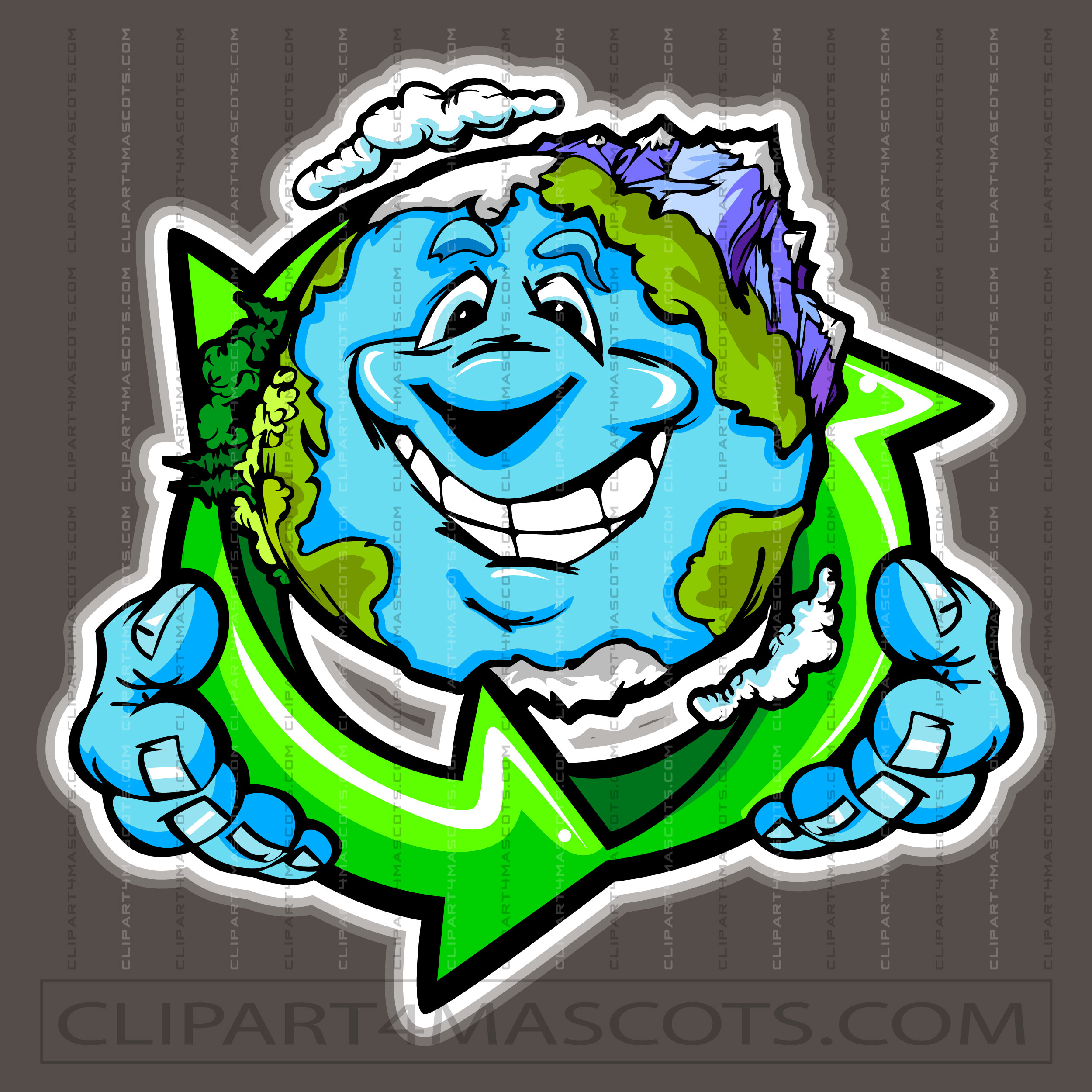 Smiling Earth Recycle Logo