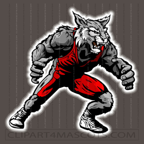 Wildcat Wrestler Logo
