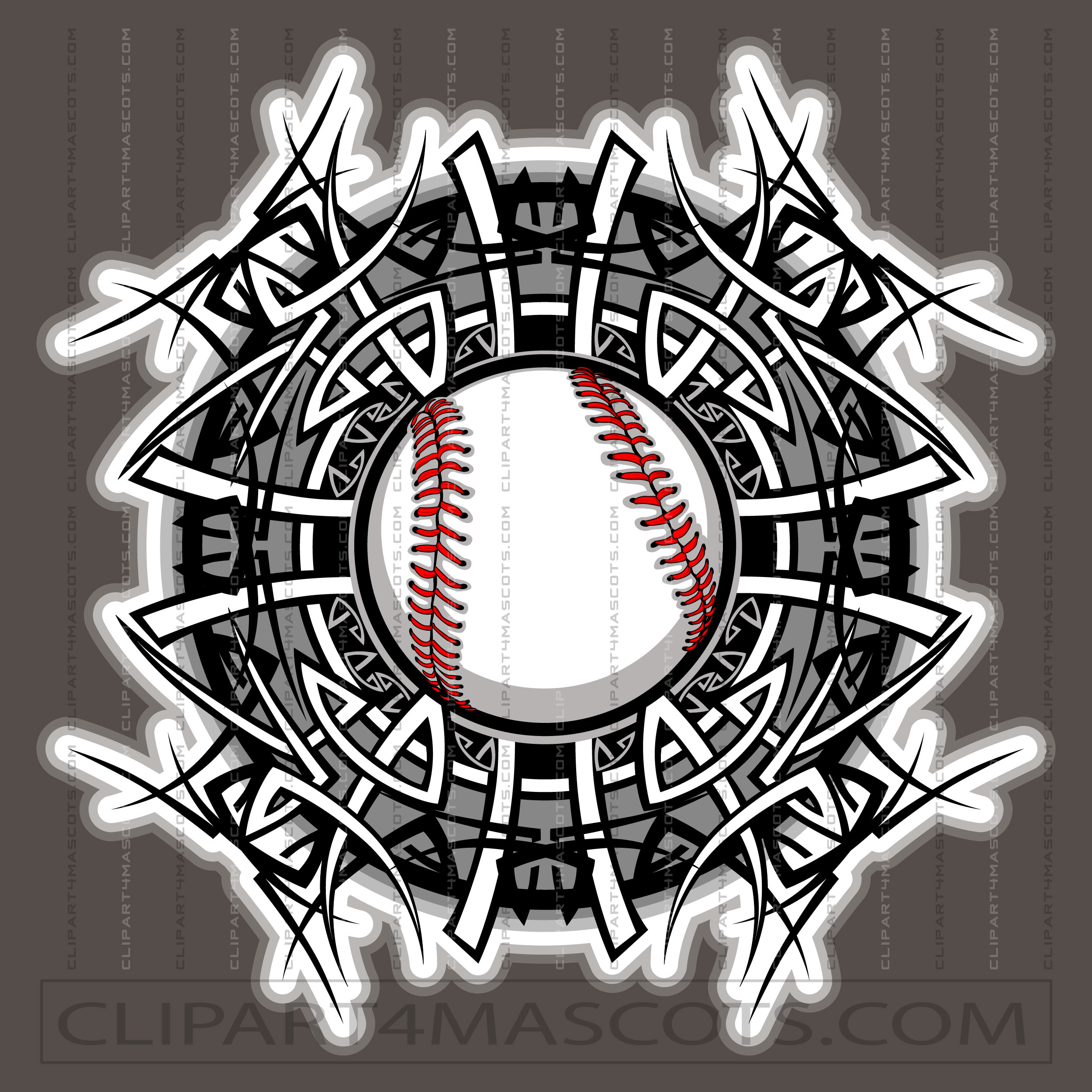 Clip Art Baseball Graphic