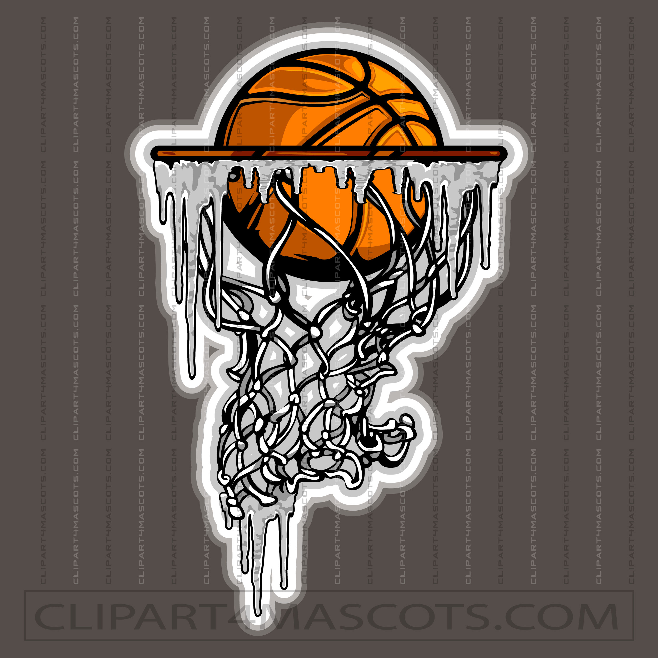 Ice Basketball Logo | Vector Format | AI EPS PNG JPG