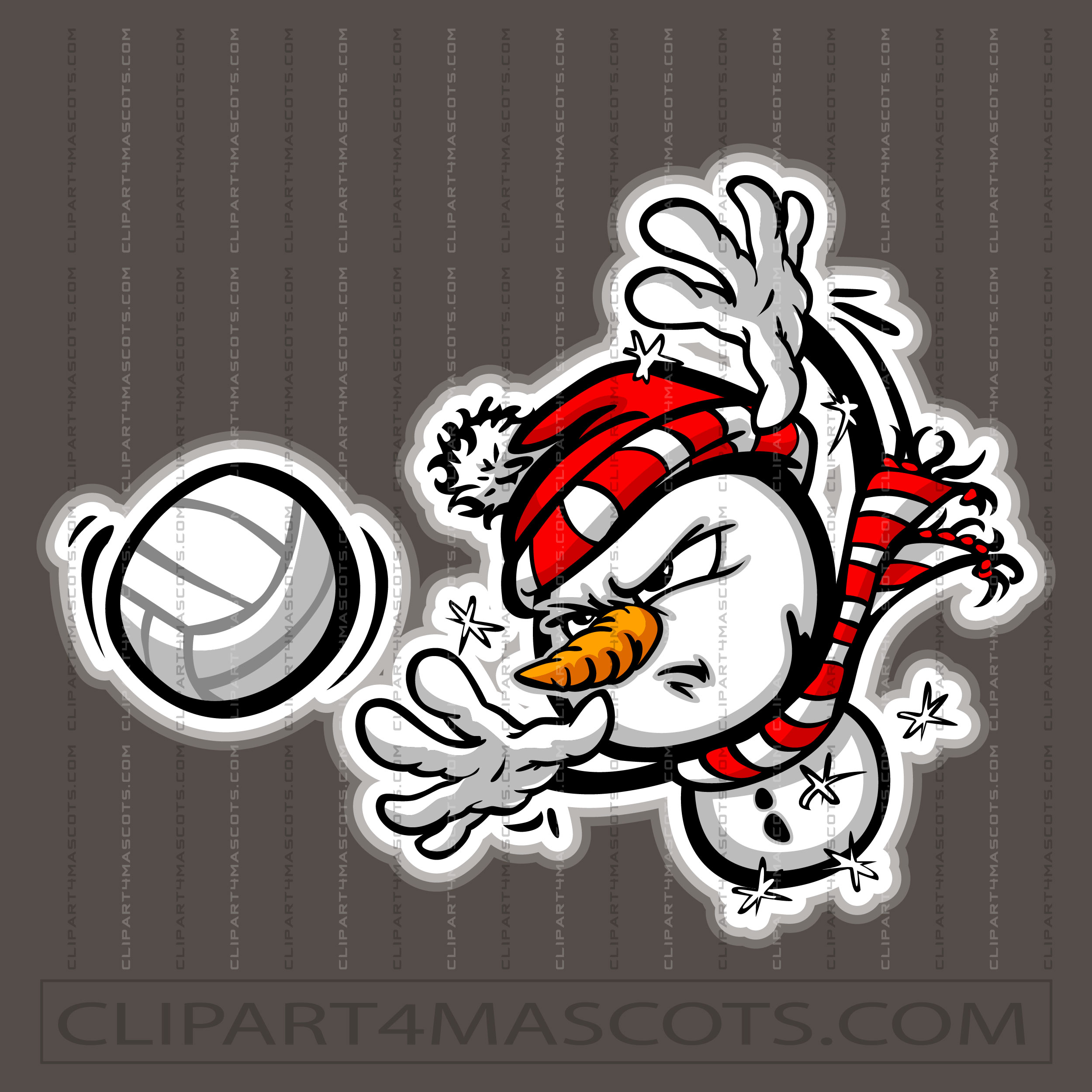 Volleyball Winter Clipart
